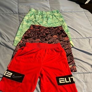 All three Nike youth size large shorts EUC